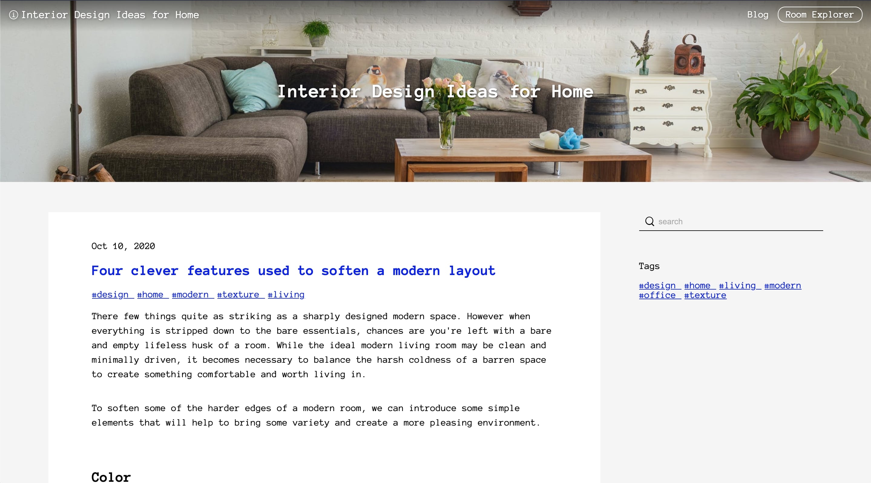interior room blog home
